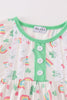 Green rainbow clover girl pants set