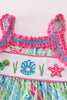 Green Island Breeze embroidery girl bloomer set