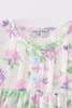 Purple hydragena print girl bloomer set