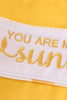 Yellow you are my sunshine embroidery boy set