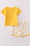 Yellow you are my sunshine embroidery boy set