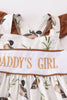 Khaki duck daddy's girl embroidery set