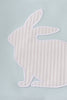 Blue easter bunny applique boy set