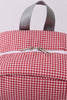 Red Alabama embroidery gingham backpack