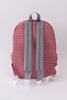 Red Alabama embroidery gingham backpack