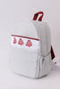 Mississippi state bulldogs embroidery boy backpack