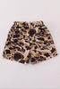 Brown camouflage print dad&me shorts