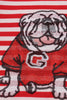 Red Georgia bulldog sequin stripe shorts set