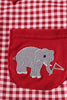 Alabama roll tide elephant embroidery button down shirt