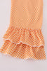 Orange Tennessee go vols applique ruffle pants set