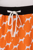 Orange Tennessee bamboo mom pants