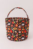 Black halloween print basket