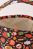 Black halloween print basket