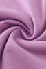 Purple floral print bamboo blanket