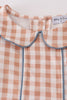 Orange gingham pants set