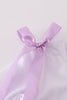 Lavender ribbon lace embroidery gingham bubble