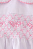 Pink bow smocked bloomer set
