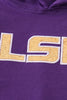 LSU glitter hoodie top