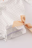 Sweet as pie french knot girl bubble