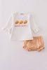 Sweet as pie french knot girl bloomers set