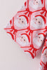 Red santa claus print bamboo mom gown