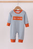 Jesus loves me embroidery boy romper