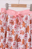 Pink gingerbread house bamboo mom pajmas pants