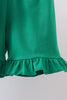 Blue clover embroidery swiss dot shorts set