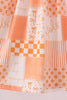 Orange Tennessee patchwork dress