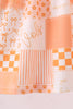 Orange Tennessee applique patchwork ruffle dress