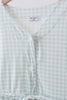 Sage gingham women dress