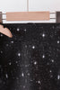 Black glitter skort set
