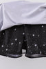 Black glitter skort set
