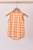 Tennessee Go vols smocked plaid bubble