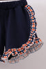 Auburn war eagle smocked ruffle short set