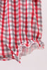 Alabama roll tide smocked ruffle plaid bubble