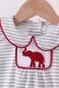 Maroon Alabama embroidery stripe bubble