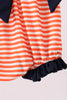 Auburn embroidery ruffle stripe bubble
