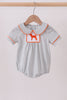 Orange Tennessee embroidery stripe bubble