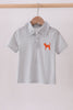 Orange Tennessee embroidery stripe button down shirt