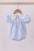 Blue Gingham Lace Bubble