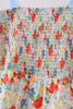 Floral smocked women tiered dress