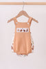 Brown Western Embroidered Bubble