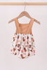 Brown Western Embroidered Bubble