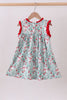 Strawberry Goose Ruffle Ruffle Dress