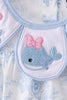 Blue Whale Embroidered Bubble