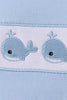Blue Whale Embroidered Shorts Set