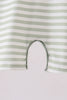Green Duck Embroidered Stripe Romper