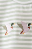 Green Duck Embroidered Shorts Set