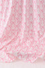Pink bow ruffle tiered dress
